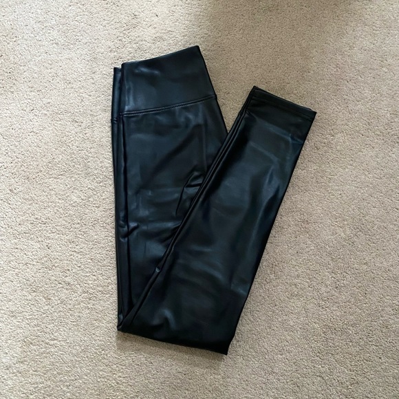 Vegan Leather Leggings - Picture 2 of 5